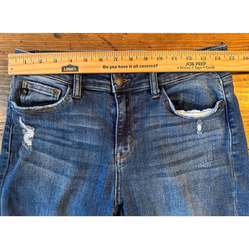 Judy Blue Jeans Los Angeles Slim Fit Distressed Blue Women's Size 9/29 - Picture 5 of 11